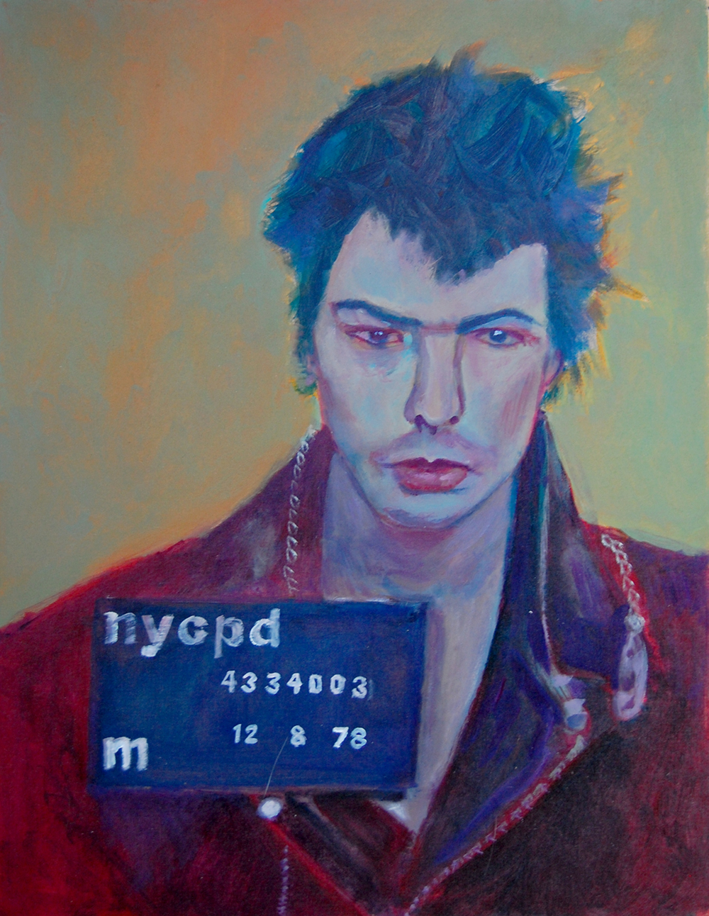 Sid Vicious, 14" x 18" SOLD.